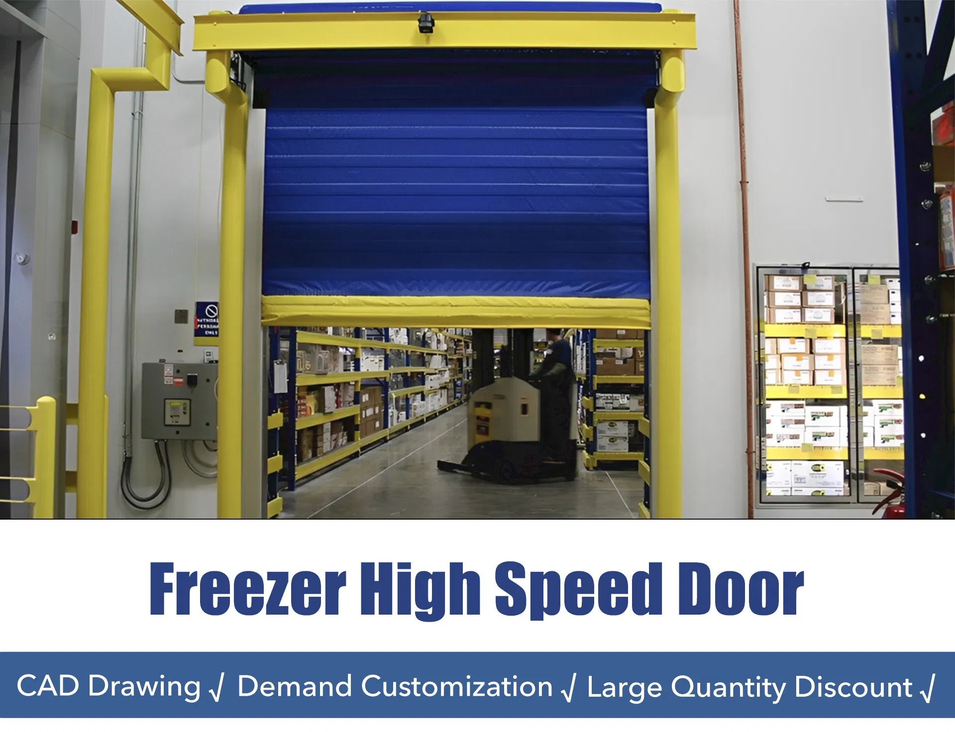 Cold Storage Freezer Room High Speed Door