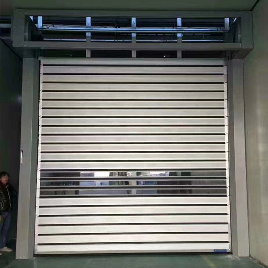 Industrial Roller Shutter Door Automatic Aluminum High Speed Door Aluminum Spiral Door Security Fast Rolling Door Fast Warehouse Door Fast Garage Door Price