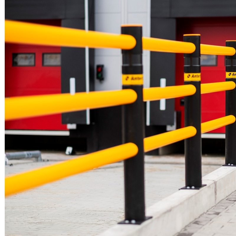 Hsj High Quality Flexible Anti-Collision Guardrail Safety Guardrail Wholeworld Safety Barrier Traffic Guardrail for Pedestrian Protection