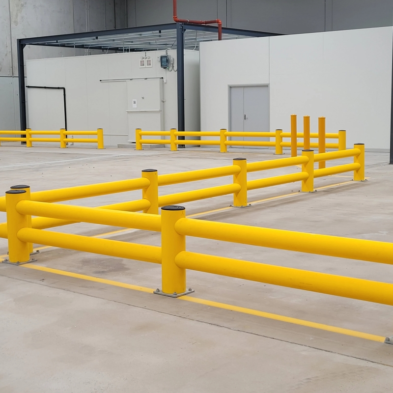 Hsj Flexible Plastic Safety Guardrail for Warehouse Anti-Collision Guardrail Industrial Protection Guard Rails
