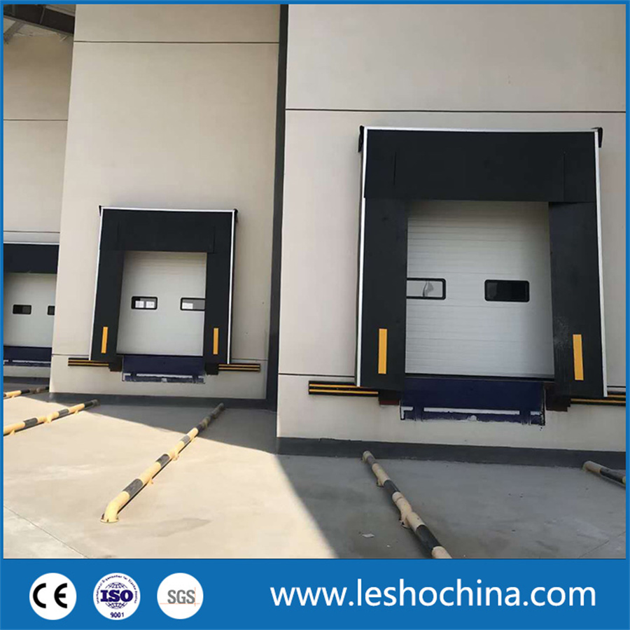 PVC Fabric Curtain Mechanical Dock Shelter Loading Dock Seals Installation