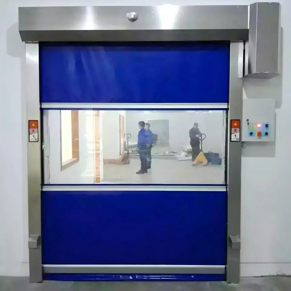 Hot Sale Industrial PVC High Speed Automatic Explosion Proof Rapid Action Rolling Shutter Interior High Speed Rolling Shutter Doors