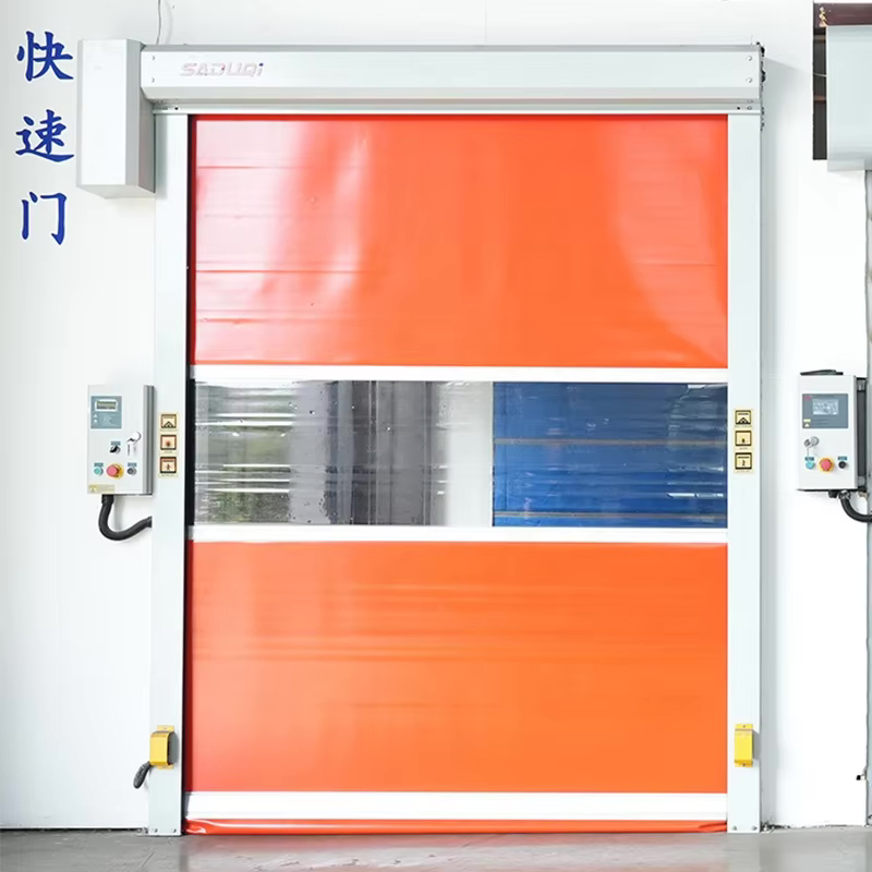 PVC Workshop Automatic Electric High-Speed Rolling Shutter Door Industrial Fast Rolling Shutter Door Cold Storage Rolling Shutter Garage Door