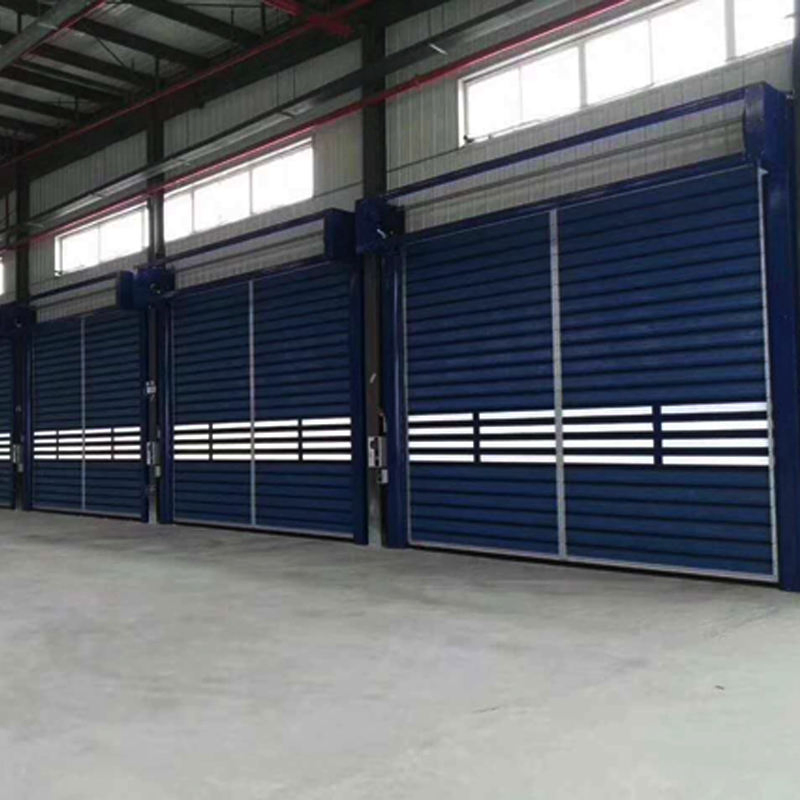 Metallic High Speed Spiral Roller Shutter Fast Aluminum Insulated Garage Door Security Warehouse Steel Rolling Gates