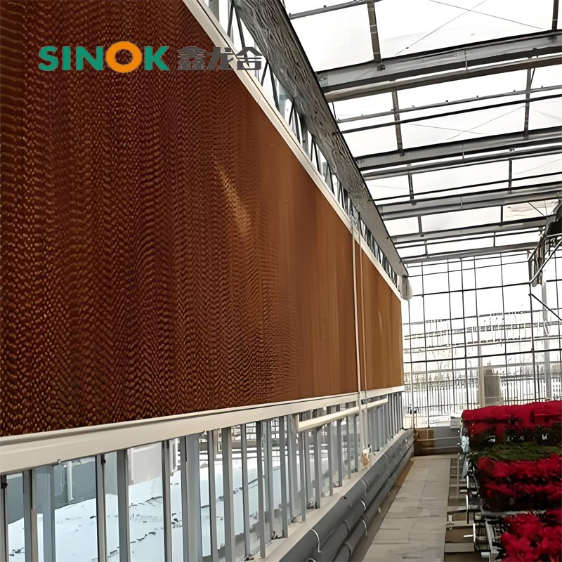 Temperature Reduction Customized Auto Parts Evaporative Air Cooler Wet Curtain Cooling System