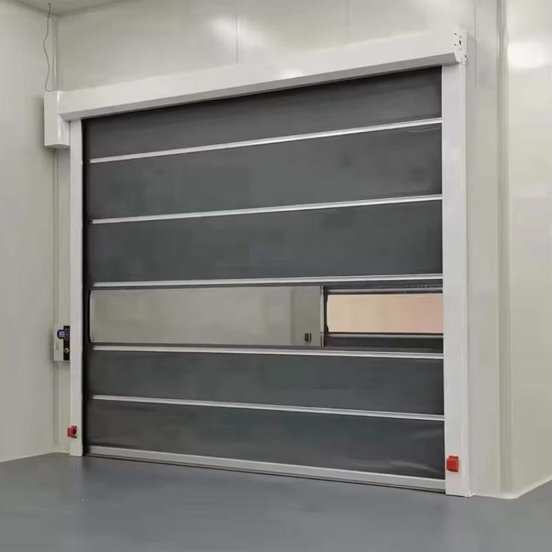 PVC Workshop Automatic Electric High-Speed Rolling Shutter Door Industrial Fast Rolling Shutter Door Cold Storage Rolling Shutter Garage Door