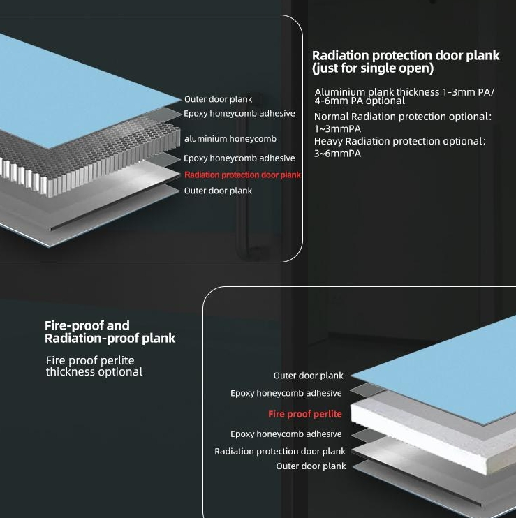 Turtech Automatic Sliding/Swing Clean Room Hospital Door X-ray Hermetic Airtight Door Laboratory Fireproof Door Fire Door