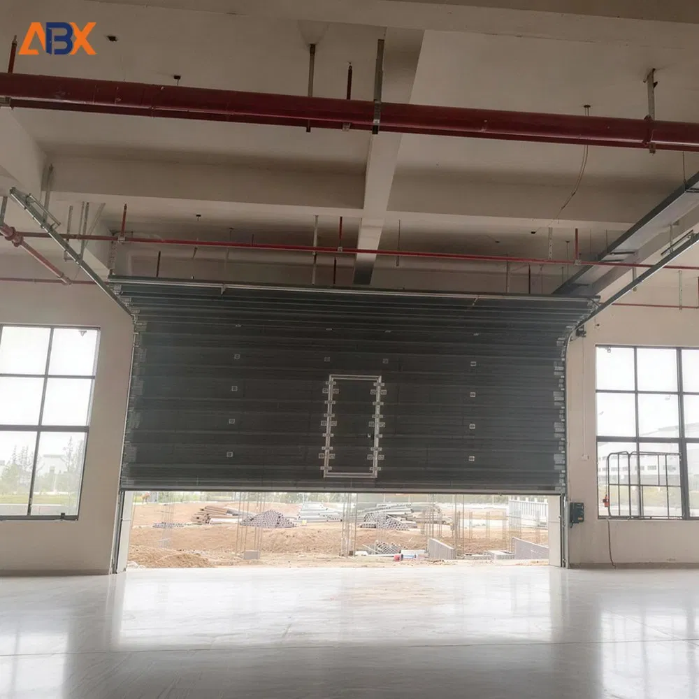 Industrial Automatic Thermal Insulated Metal Steel Exterior Electric Lifting Overhead Garage Sectional Door for Warehouse Loading Area