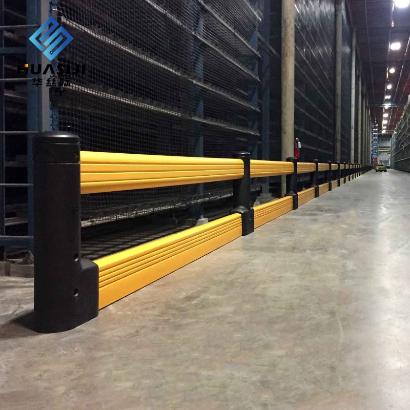 Hsj Flexible Plastic Safety Guardrail for Warehouse Anti-Collision Guardrail Industrial Protection Guard Rails