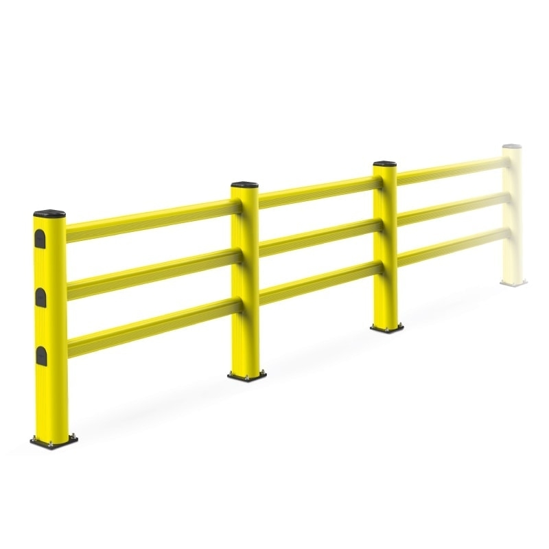 Hsj Traffic Barriers Anti-Collision Warehouse Shelves Guardrail Shelf Guardrail Crash Barrier Crash Column Strong Guardrail