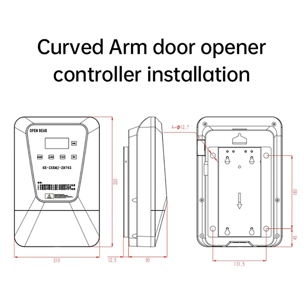 Residential Automatic Swing Door Opener Door Operator Remote Door Opening Heavy Duty Automatic Door Opening System