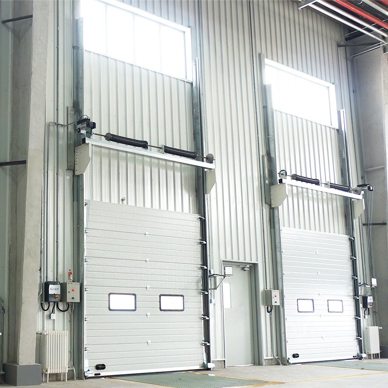 Exterior Overhead Thermal Insulated Panel Lift Automatic Industrial Electrical Garage Sectional Auto Door