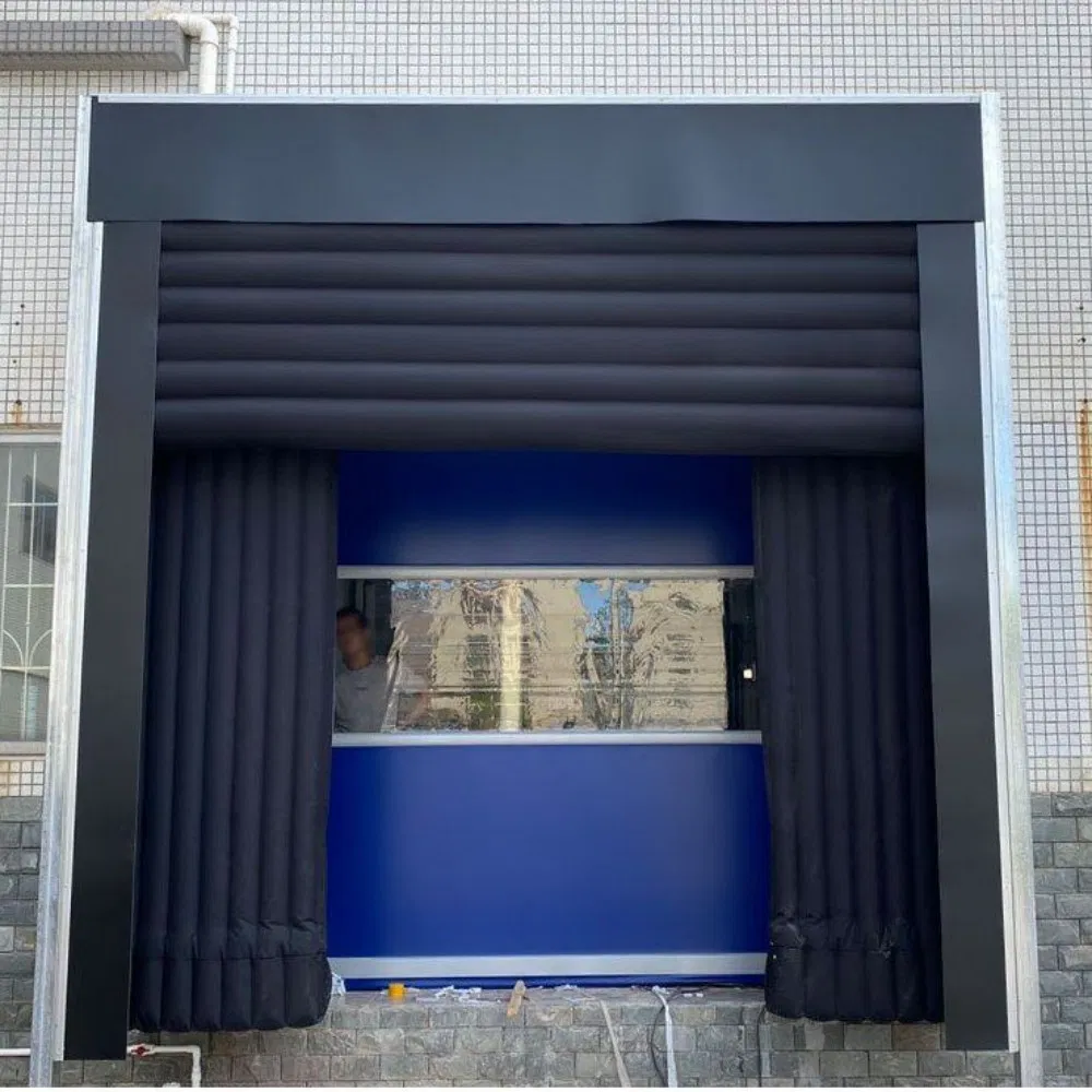 Food Factory Cold Warehouse PVC Fabric Retractable Loading Bay Loading Container Logistics Anti-Crush Adjustable Inflatable Dock Shelter Dock Door Shelter