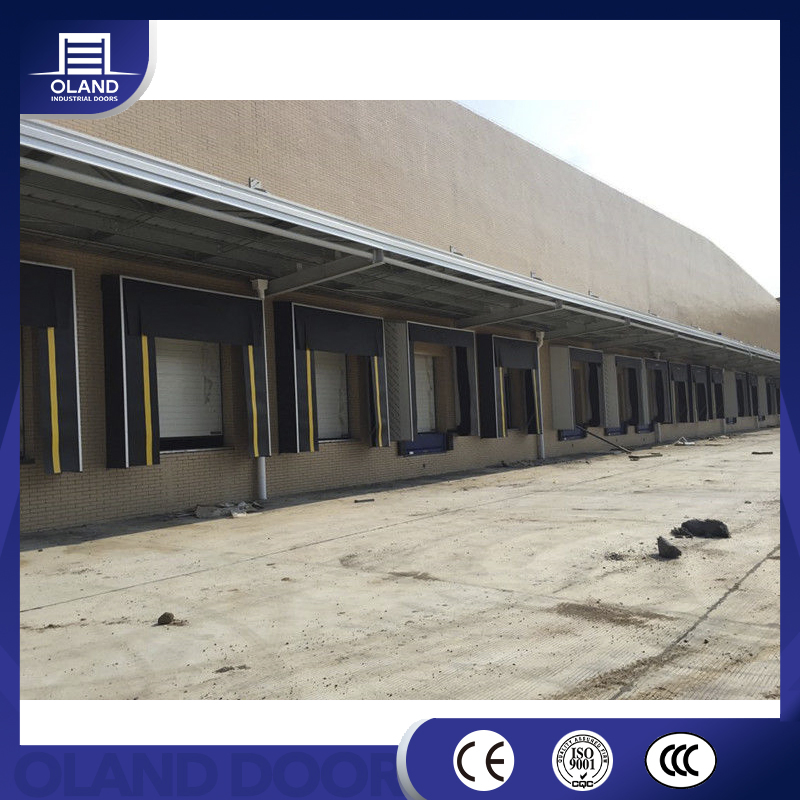 Industrial Polyester Fabric Mechanical Retractable Collapsible Sponge Inflatable Loading Bay Dock Seal Dock Shelter for Warehouse or Cold Storage