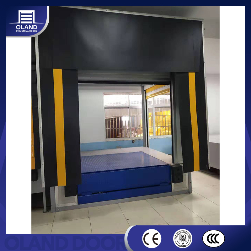 Industrial Polyester Fabric Mechanical Retractable Collapsible Sponge Inflatable Loading Bay Dock Seal Dock Shelter for Warehouse or Cold Storage