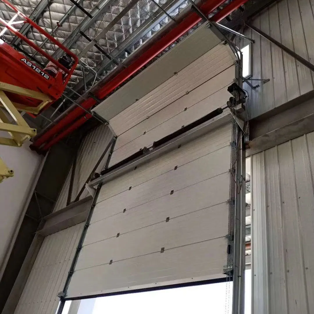 Automatic Remote Control Transparent Industrial Overhead Durable Steel Rolling Shutter Sectional Garage Doors with Elegant Finish