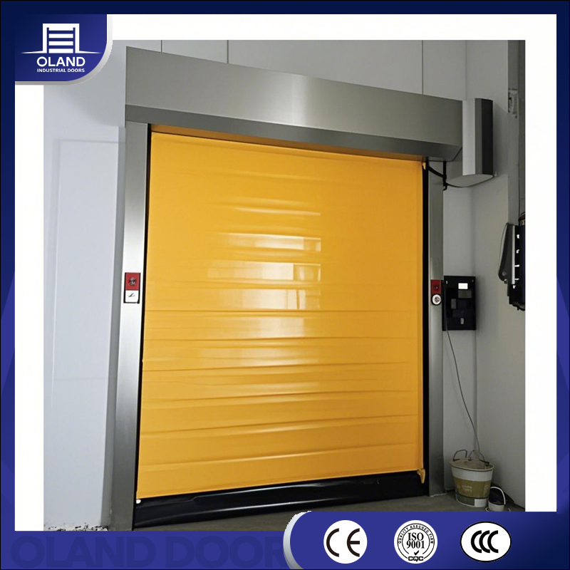 Low Temperature Cold High Speed Roll up Door Freezer PVC Fast Rapid Electric Roller Warehouse Door for Cold Storage &amp; Logistics Refrigeration Area