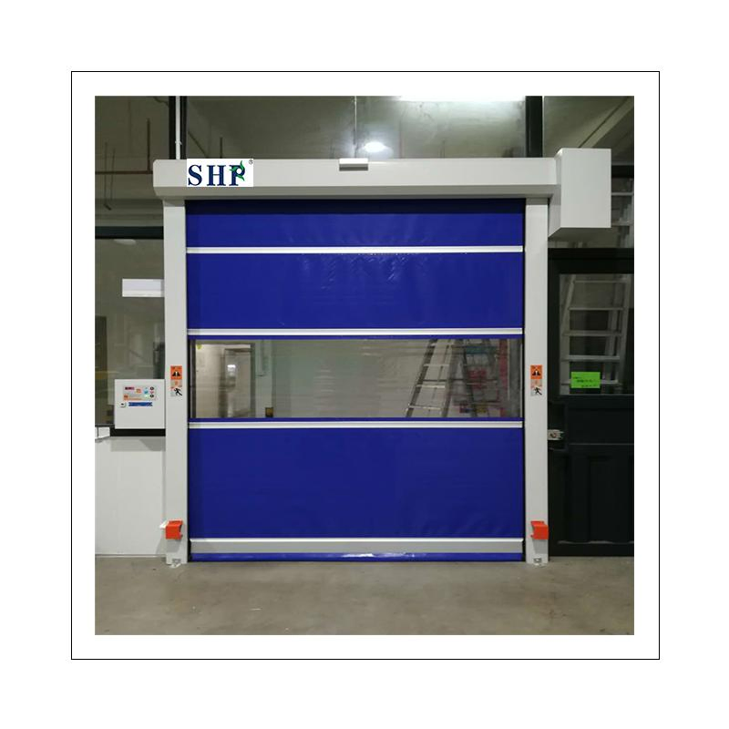 Automatic Industrial Fabric Roll up Fast High Speed Storage Roller Roll Door for Cold Room