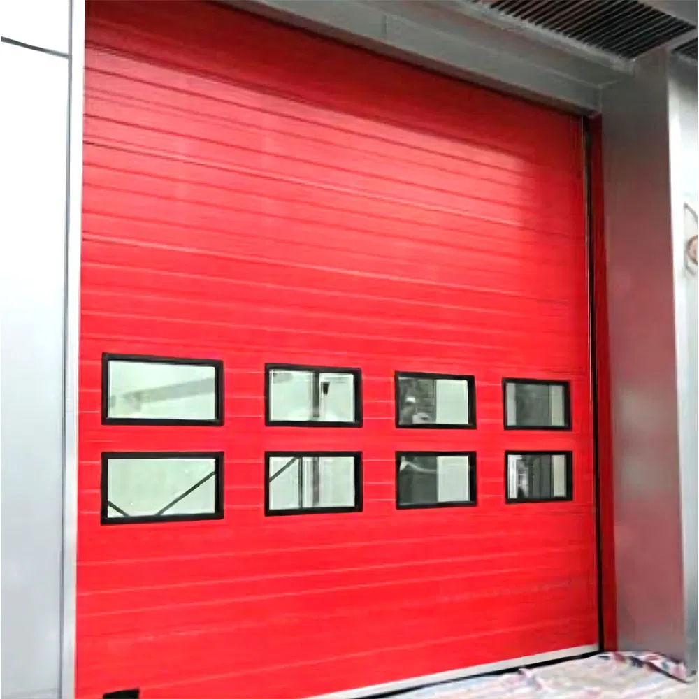 Auto Galvanized Steel Warehouse Industrial Sectional Automatic Safety Overhead Sliding Garage Lifting Exterior Doors