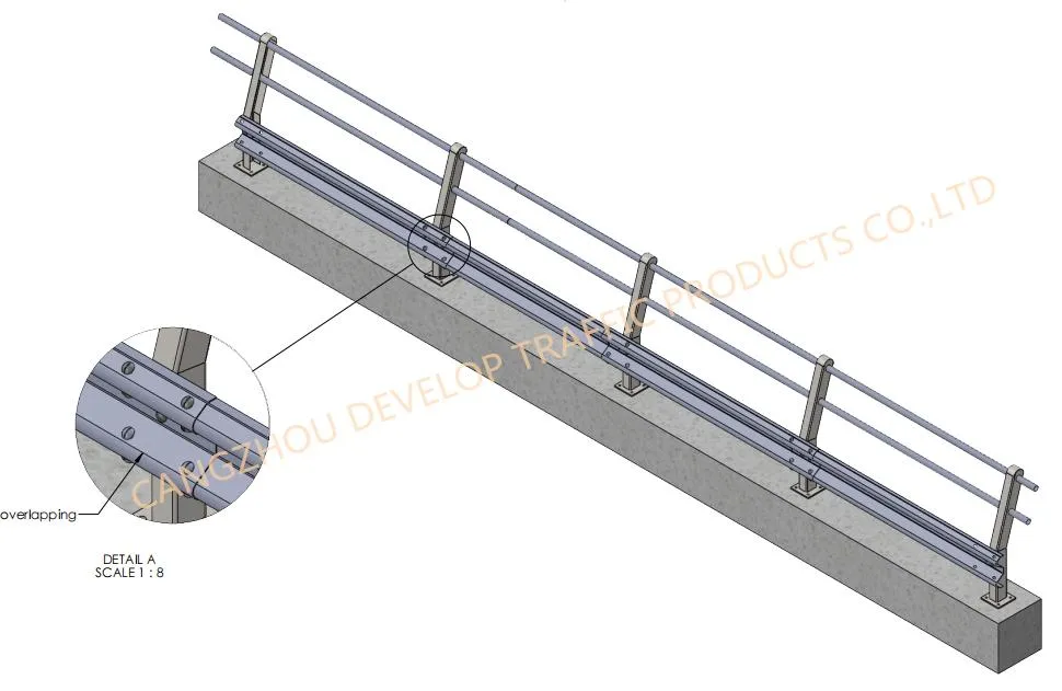 Highway Bridge Guardrail
