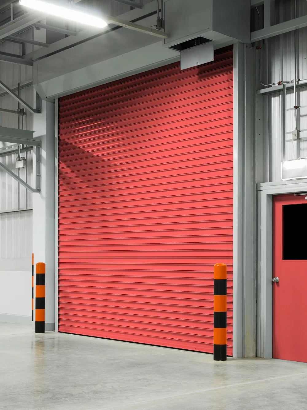 Industrial Exterior &amp; Interior Fire Proof Galvanized Steel Fire Rated Electrical Roller Shutter Rolling Roll up Roll-up Metal Automatic Fire Roller Shutters