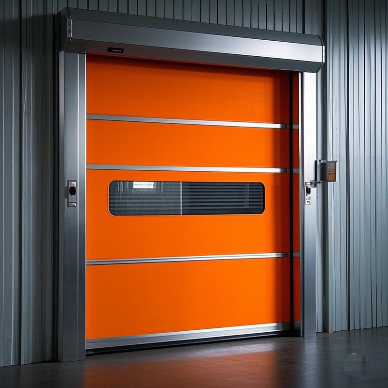 High Quality PVC Fabric High Speed Industrial Automatic Rapid Overhead Fast Quick Roll up Rolling Roller Shutter Door for Clean Room Factory Workshop Warehouse