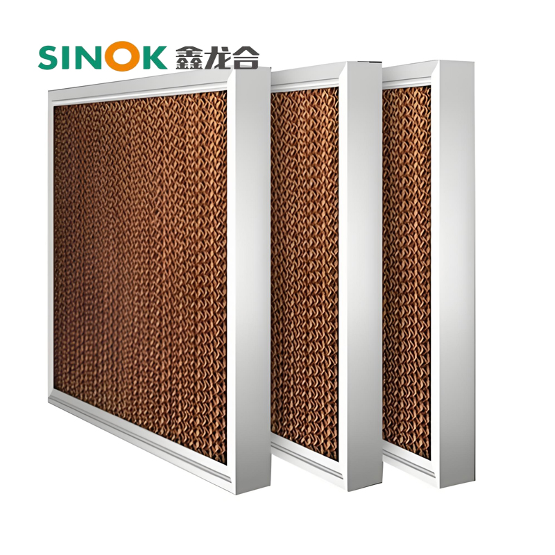 Temperature Reduction Customized Auto Parts Evaporative Air Cooler Wet Curtain Cooling System