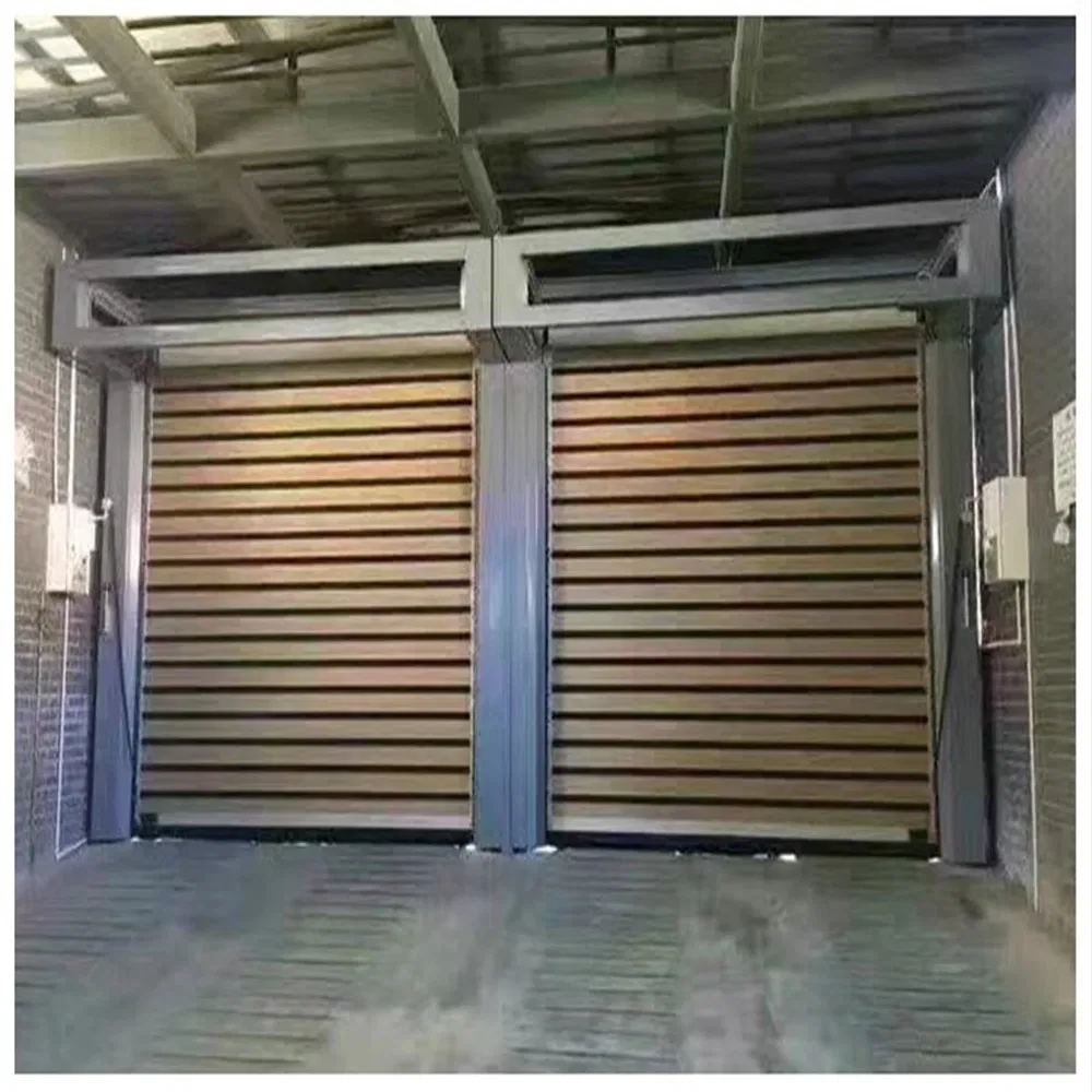 Industrial Automatic Aluminum Alloy Hard Thermal Insulated High Speed Rolling Rapid Roll up Fast Acting Roller Shutter Spiral Security Garage Door