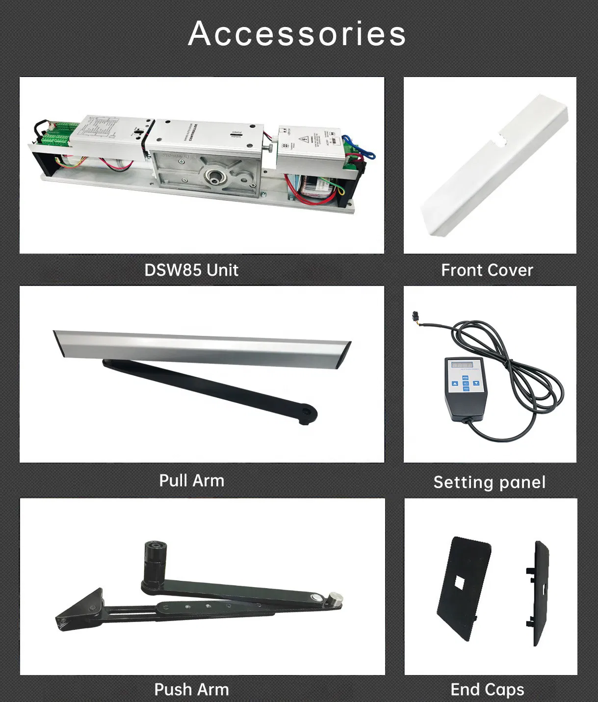 Factory Price Dsw85 Interior Remote Control Electric Automatic Swing Door Operator with Spring Return