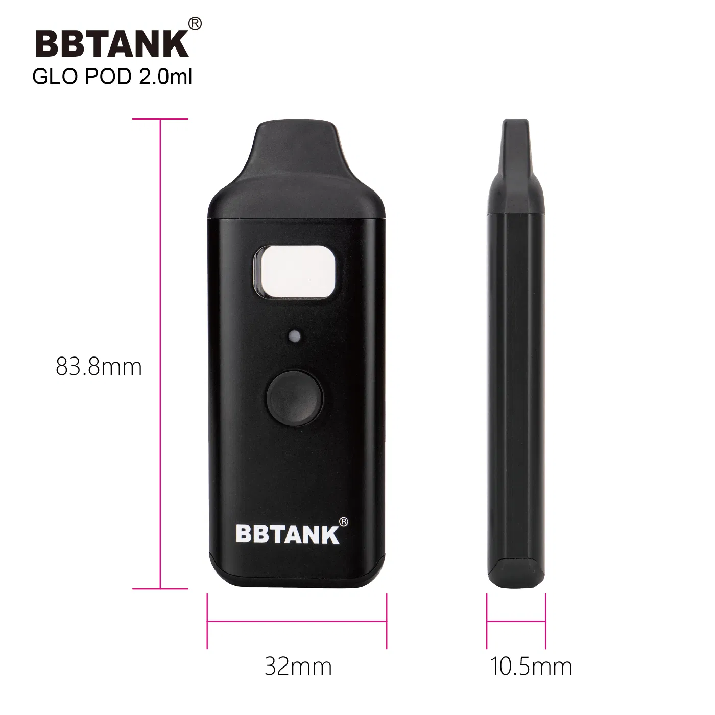 Bbtank New Postless Emprt Tank 2 Grams Vape Disposable