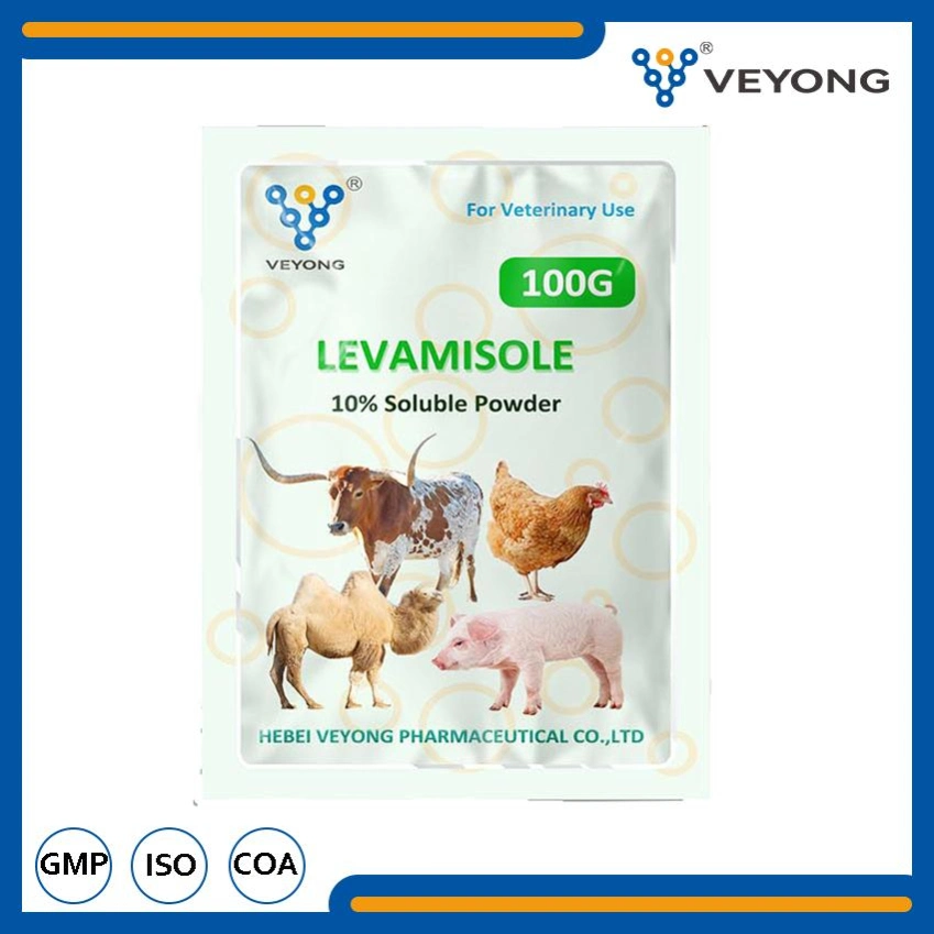Pharmaceutical Drugs Levamisole Hydrochloride 10% Soluble Powder Sheep Medicine 10% Levamisole Powder