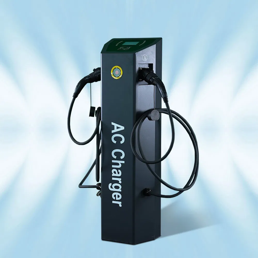 Public Outdoor 2*22kw 44kw Ocpp Super Fast AC DC Electric Vehicle Car Battery EV Charger Charging Station GB/T Type2