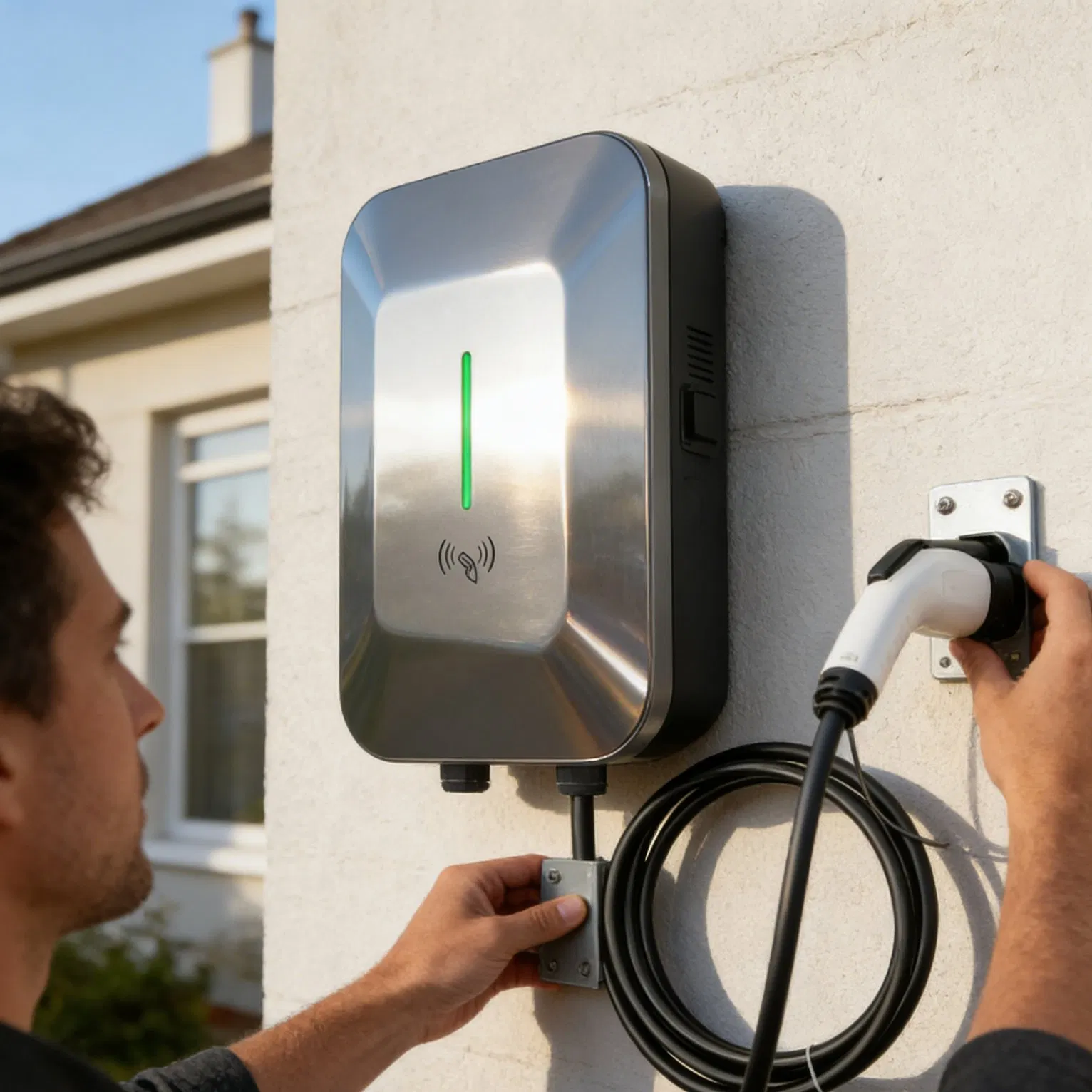 7kw Home EV Charger Wallbox Residential Slow Apartment Shared