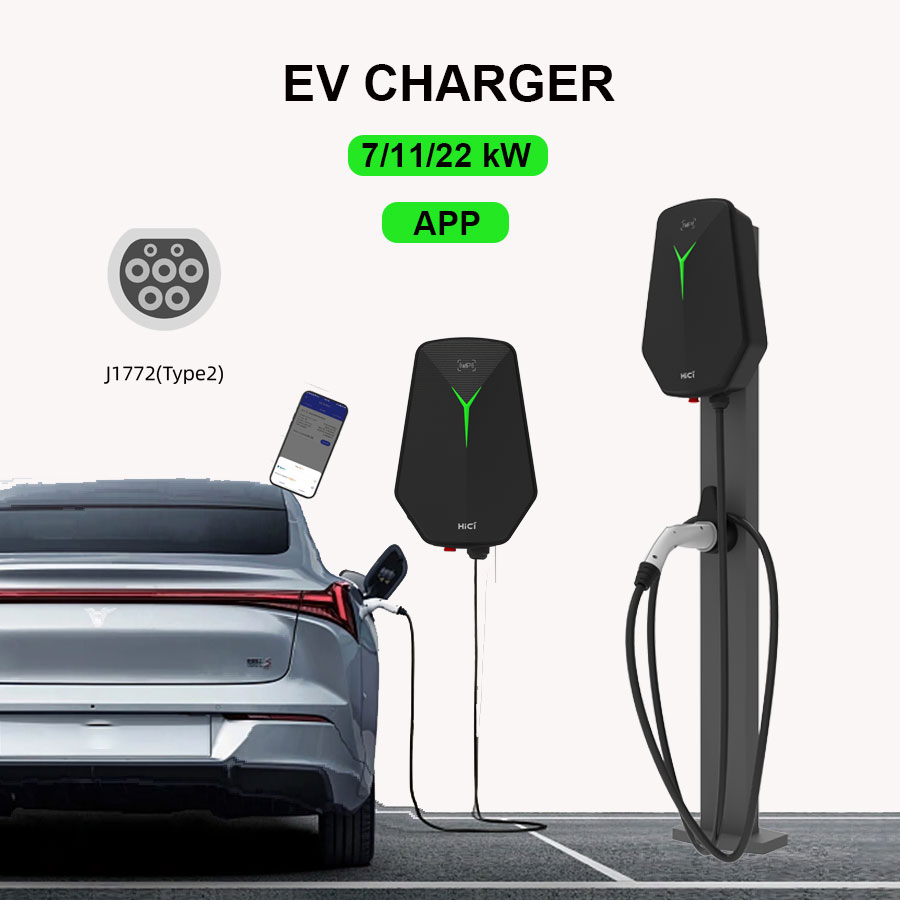 High-Efficiency 7kw and 11kw Home EV Charger Station2.