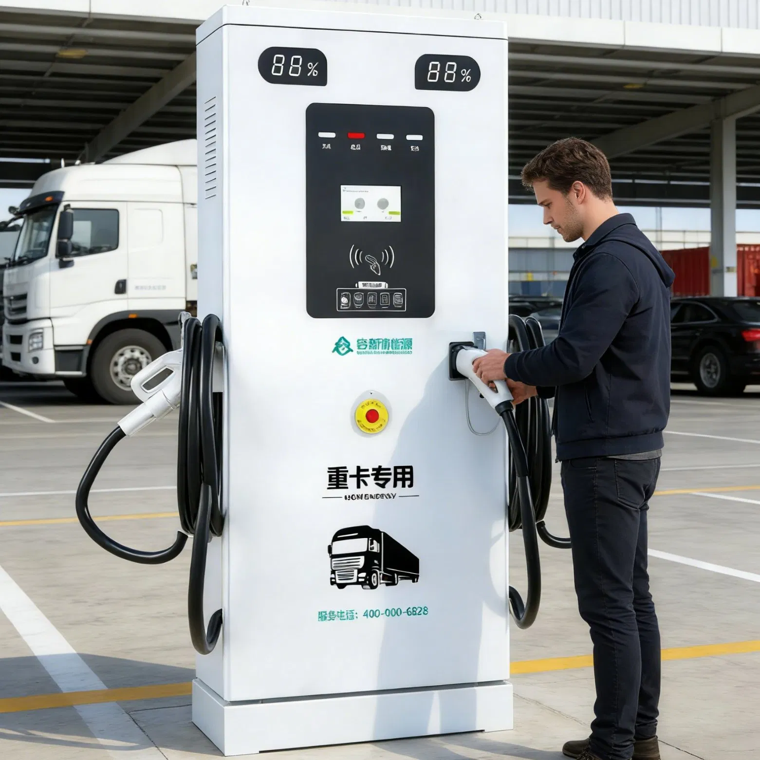 Commercial Grade EV Charger Shopping Mall Charging Station