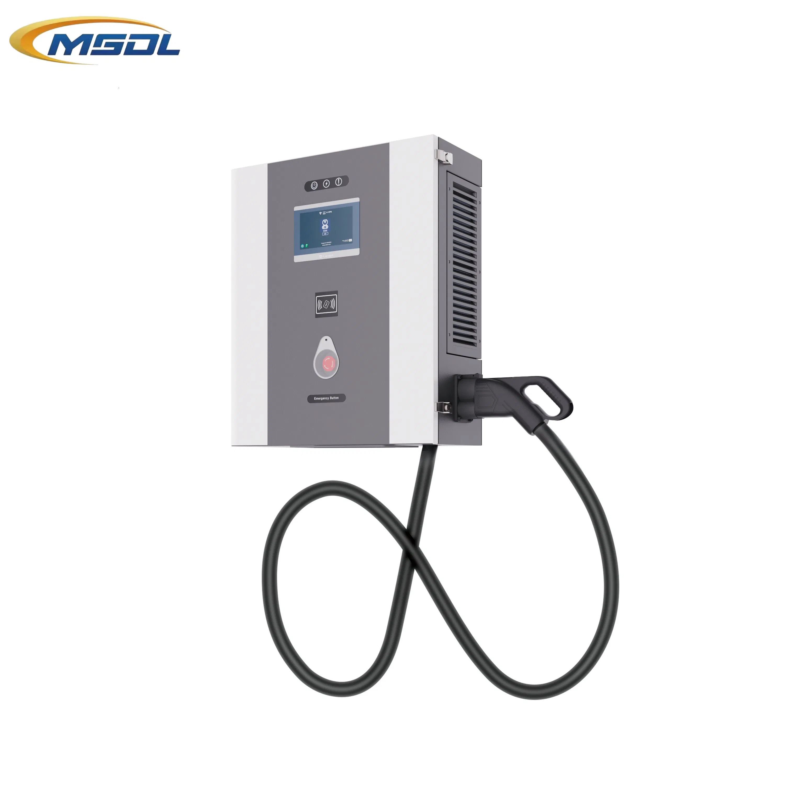 20-40kw Dual-Mount DC Charging Station Electric Car Charger with 5m Charging Cable for Small Parking Lot and Residential Area Use