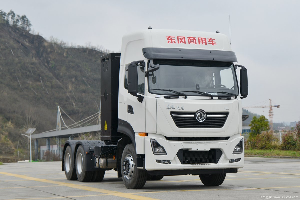 6X4 Electric Tractor Truck Payload 49ton 120ton Long Range Fast DC Charging Catl LiFePO4 Battery 282kwh 350kwh