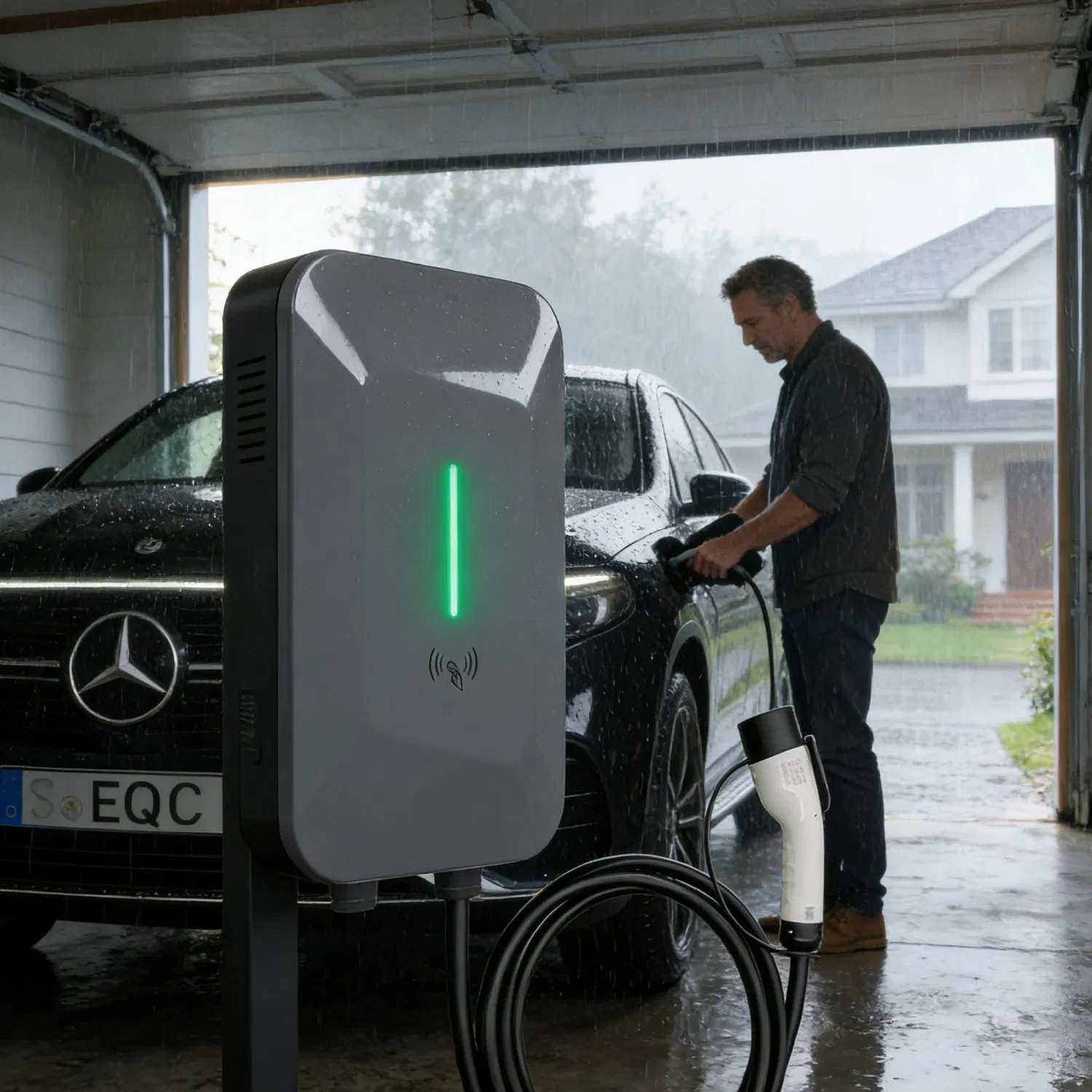 7kw Home EV Charger Wallbox Residential Slow Apartment Shared