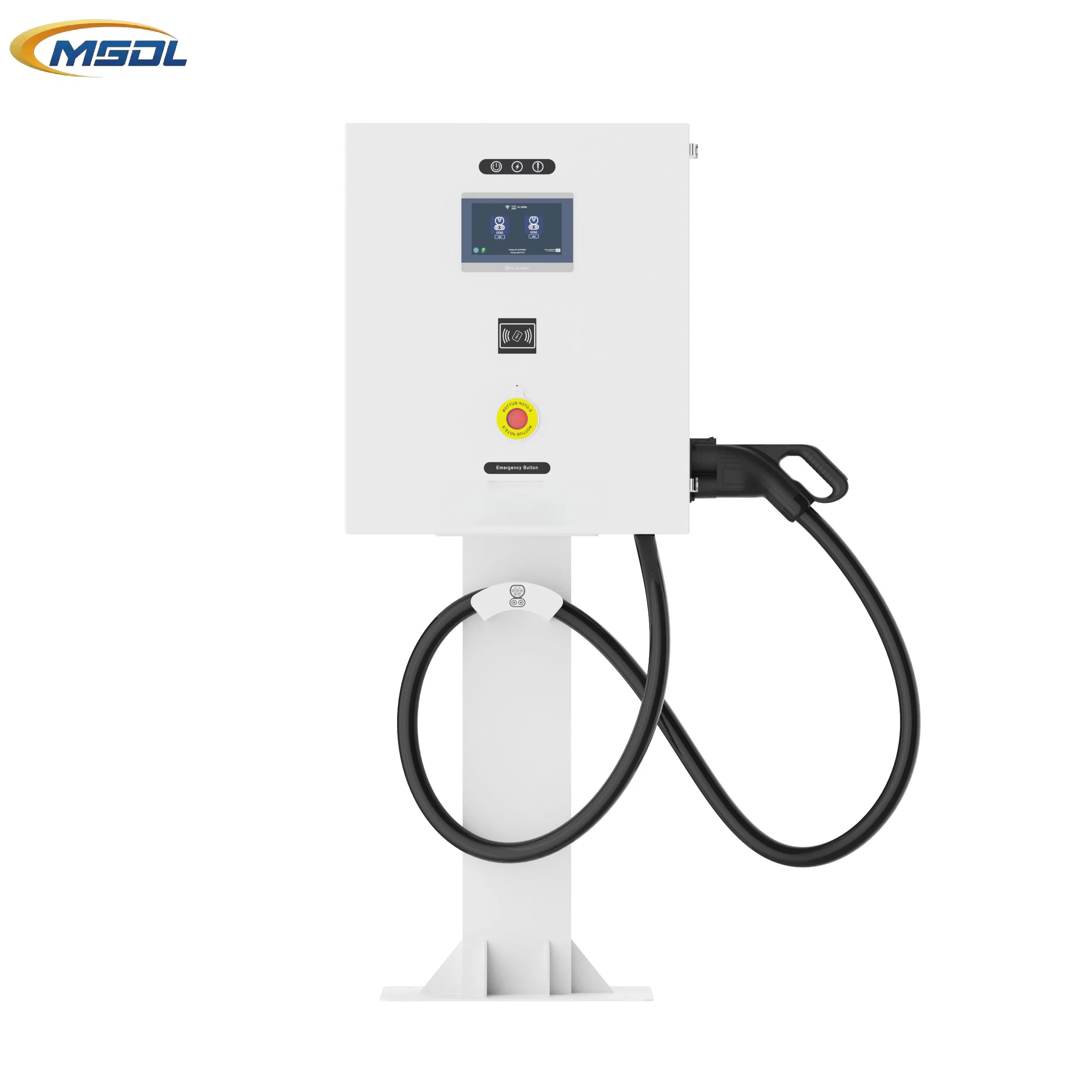 40kw Wall-Mounted DC EV Charger Electric Car Charger with V2l/V2h Support for Residential and Small Commercial Charging Locations