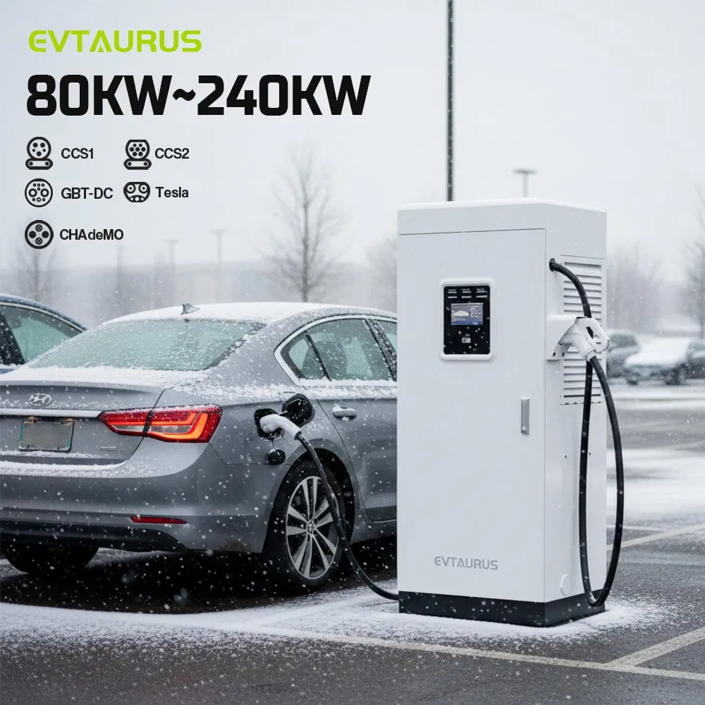 120kw 160kw 180kw Double Gun CCS Nacs Gbt IP54 Public Floor-Standing DC Electric EV Fast Car Charger for Residential Communities