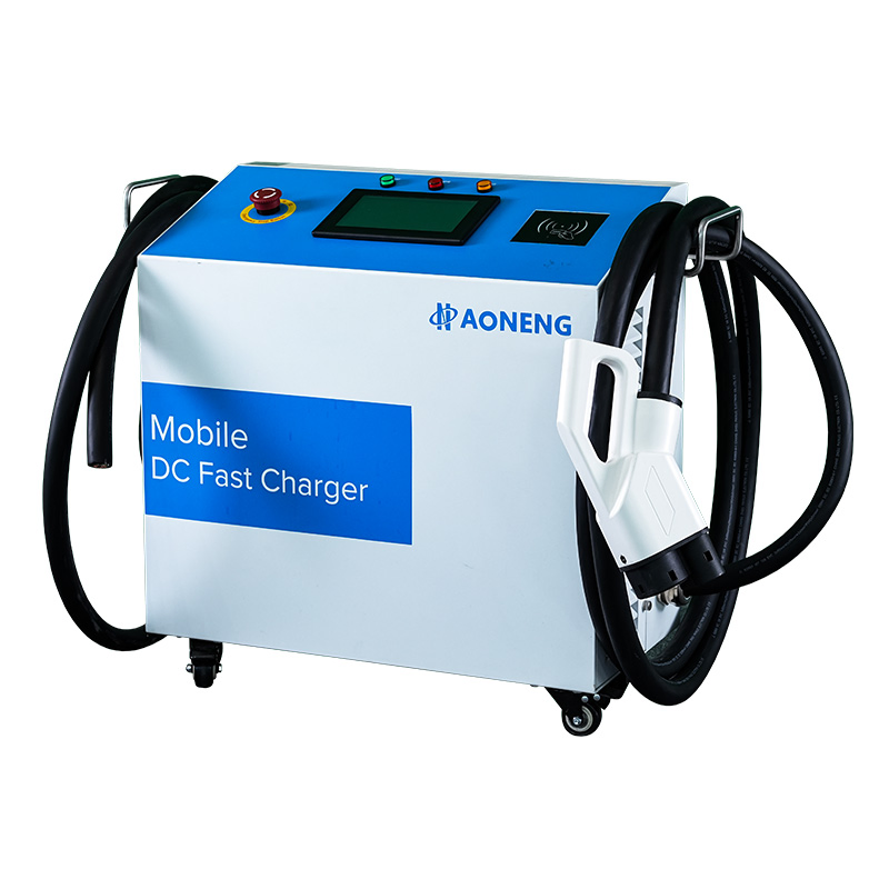 Aoneng 30kw Movable Mobile Rapid Fast Solar DC Electric Vehicle Car Battery EV Charger Charging Station for Emergency Commercial Use CCS2 GB/T Level 3 Ocpp1.6