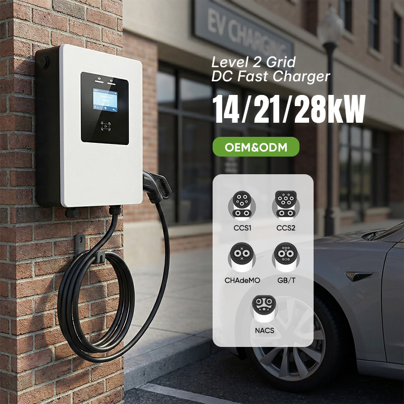 Residential DC Fast Wallbox Charger 14kw 21kw 28kw for Home &amp; Apartment Use