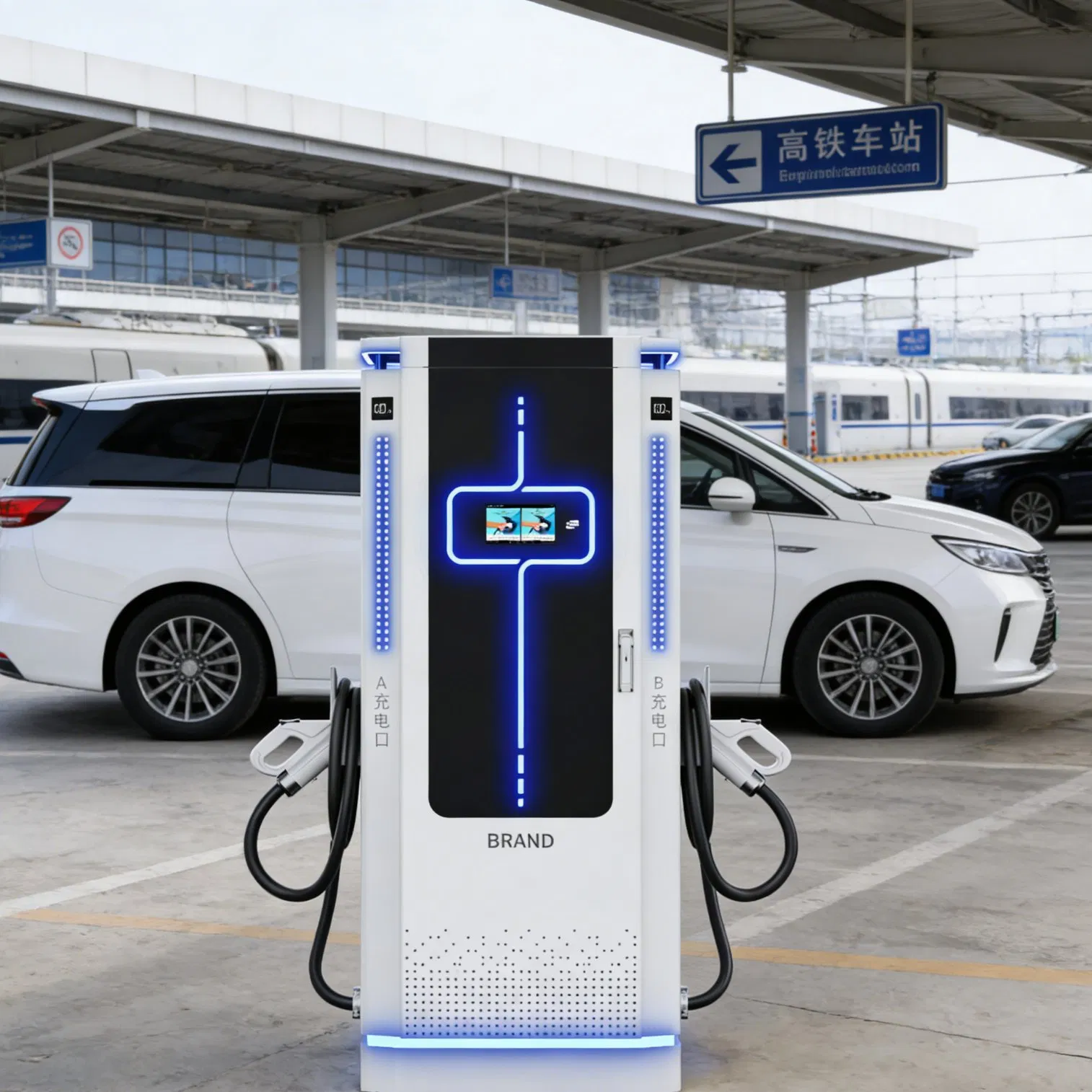 Electric Car Charge Station Charger for Government Building and Public Service