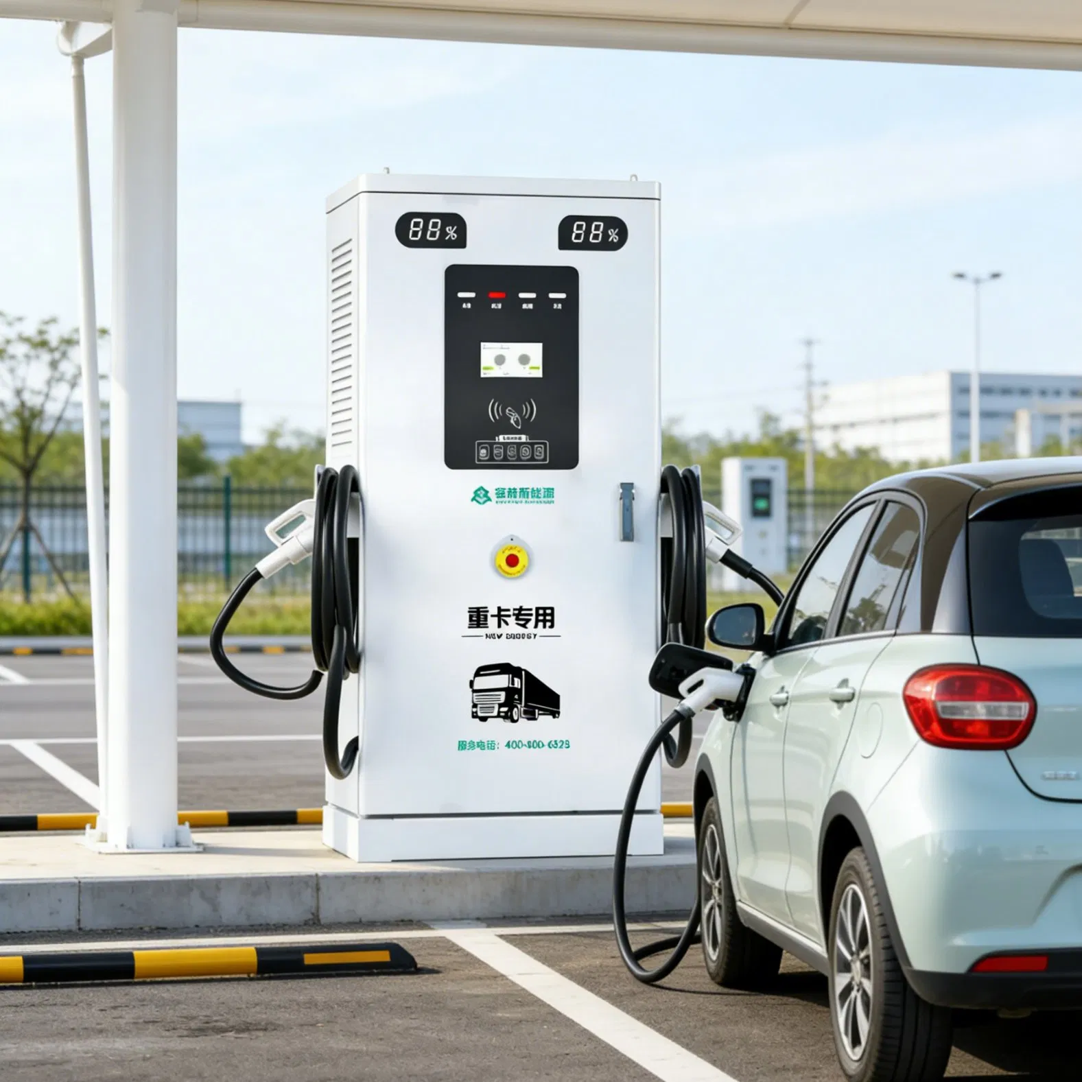 Fast EV Charger European Shopping Centre Charging Station