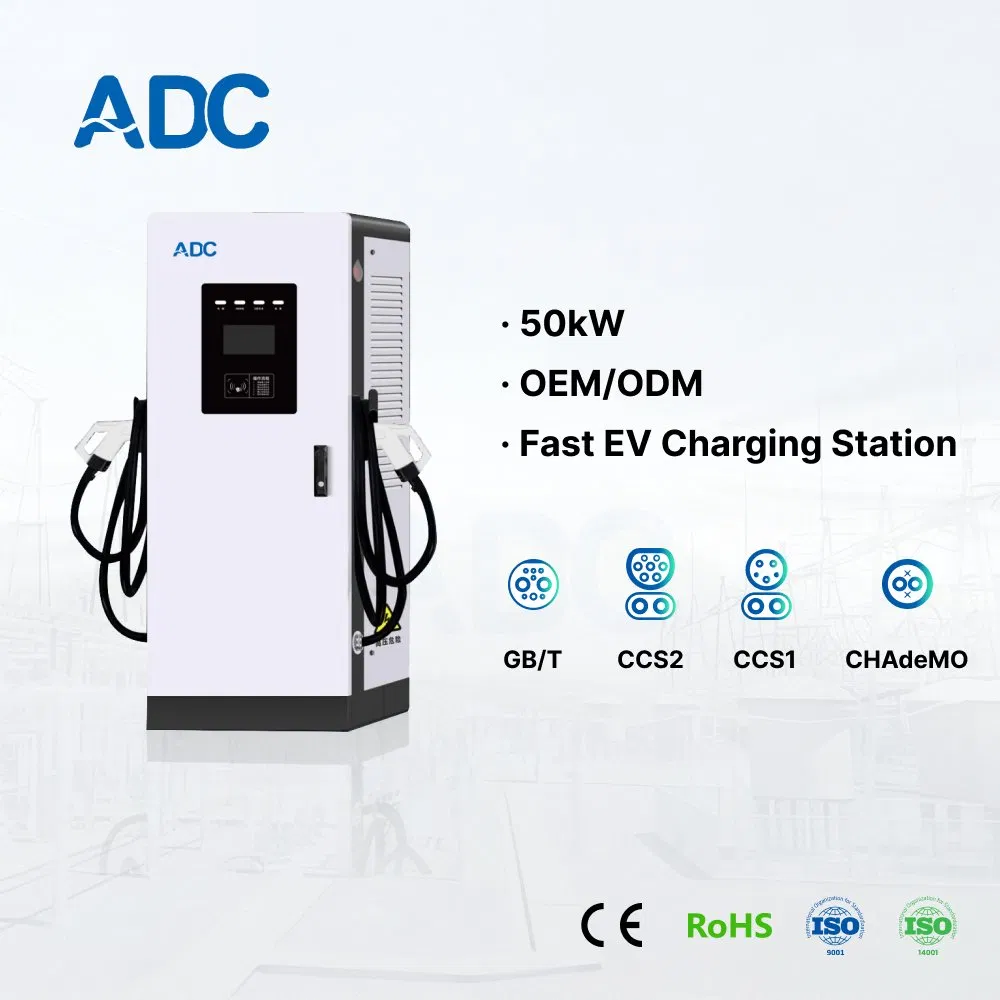 50kw 100kw 150 Kw 200kw Outdoor Electric Vehicle Charger DC Fast EV Charging Station with CCS Standards for Business for DC EV Car