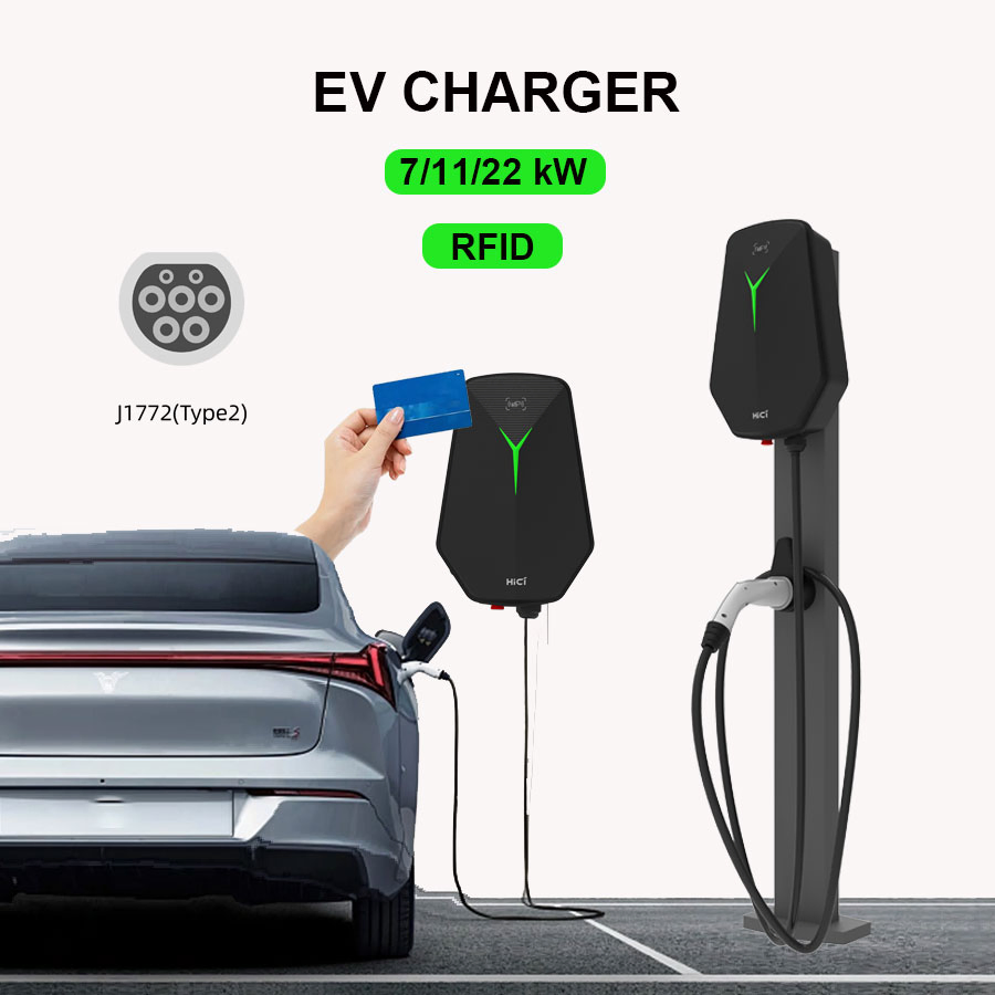 High-Efficiency 7kw and 11kw Home EV Charger Station2.
