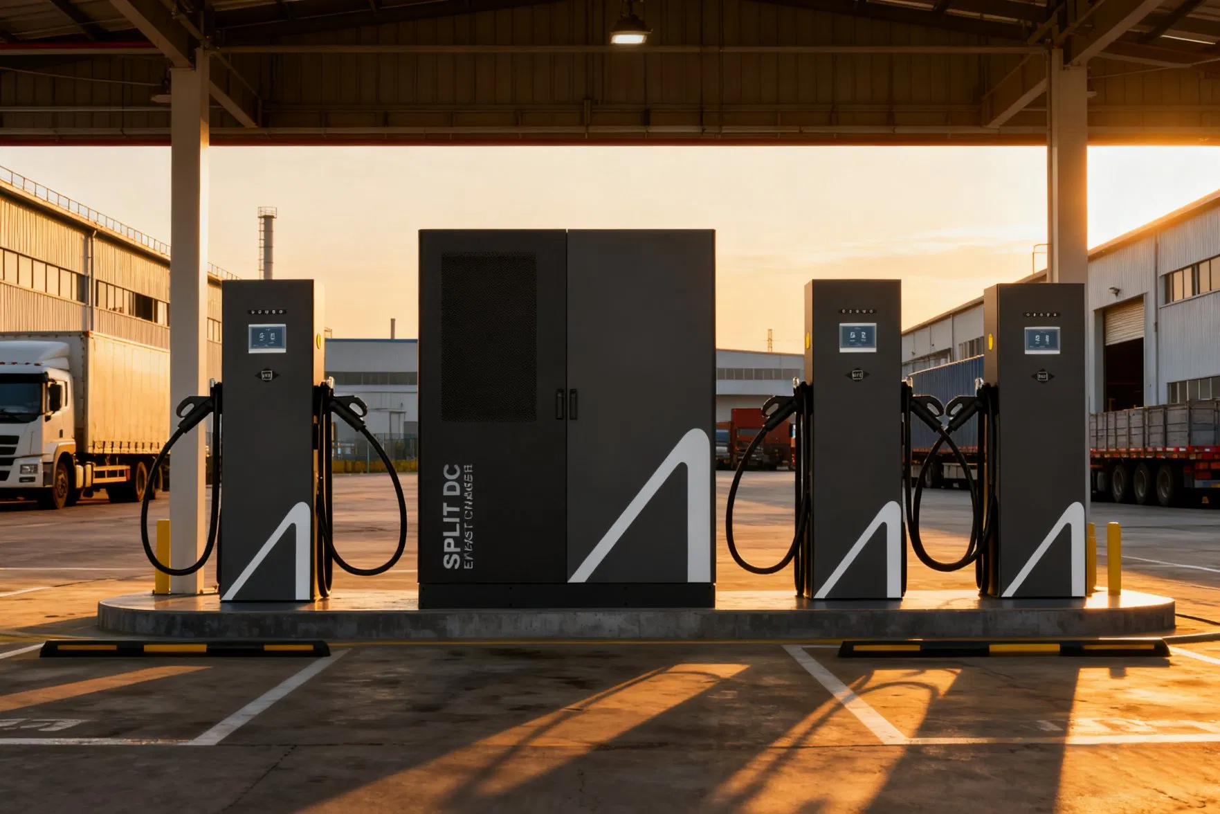 Split EV DC Charger Station with Terminals CCS1/CCS2/Chademo/Gbt/Nacs