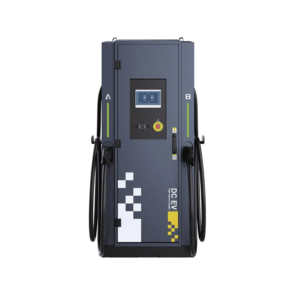 40kw to 240kw Integrated DC Fast Charging Pile Commercial Electric Car Charging Station CCS2 Double Gun EV Charger with 7 Inch LCD Screen