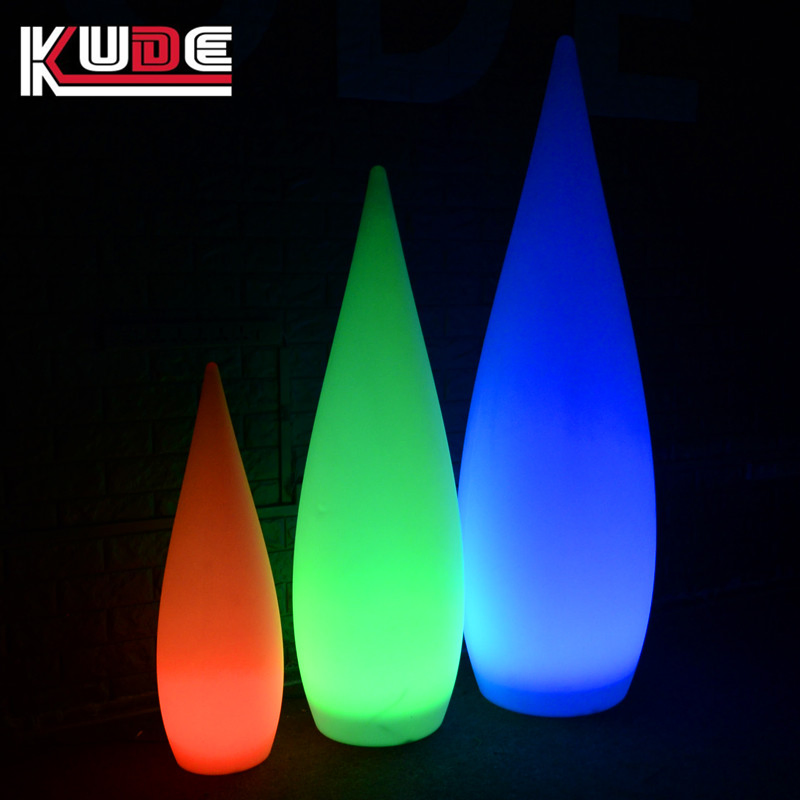 Waterdrop PE Plastic Landscape Lamp Floor Lamp Strip Light Colorful Stand Lamp