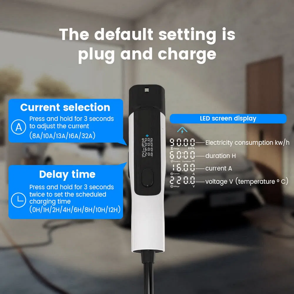 Safety High Charging Accuracy Qd10 Portable Electric Car Mobile Charger